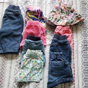 18 month girl shorts lot